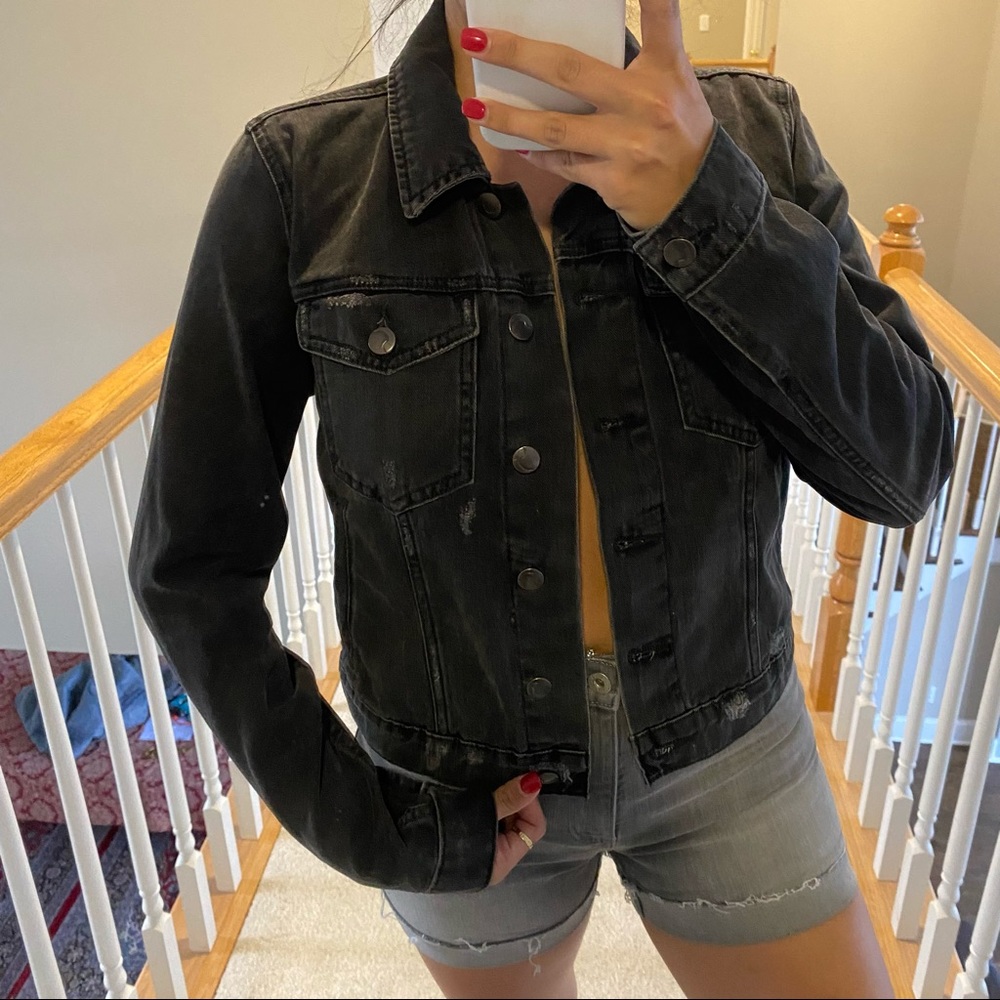 Joe’s black jean jacket